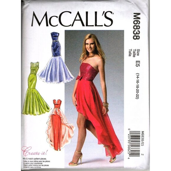 McCall's M6838 Misses 14 to 22 Special Occasion Dress Uncut Sewing Pattern - Picture 1 of 2